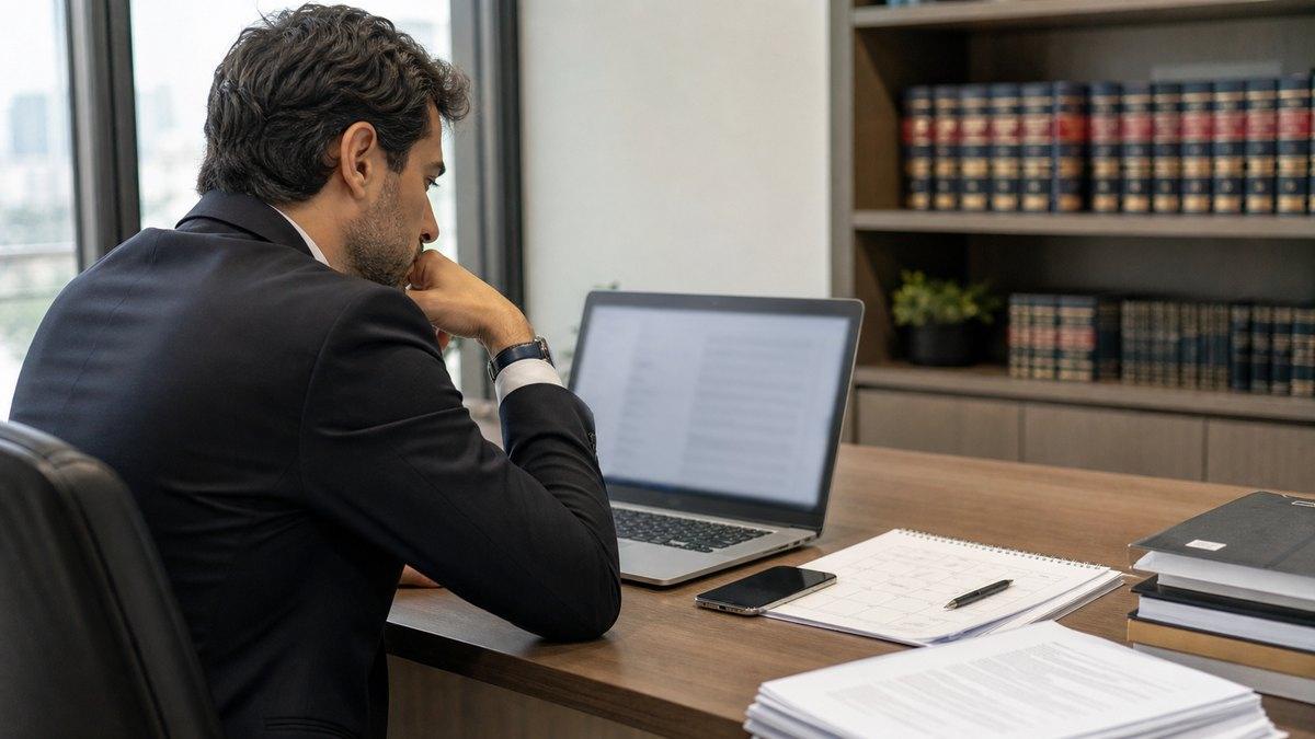 Monitoramento de intimações em escritório jurídico