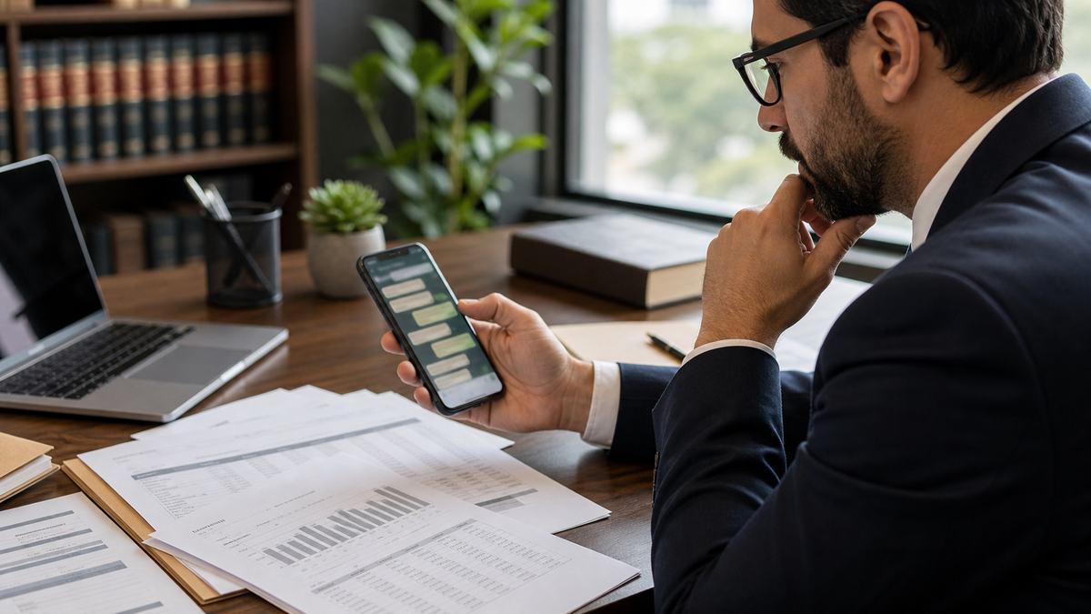 golpe por WhatsApp em contexto jurídico