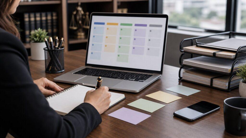 funil jurídico com leads em kanban